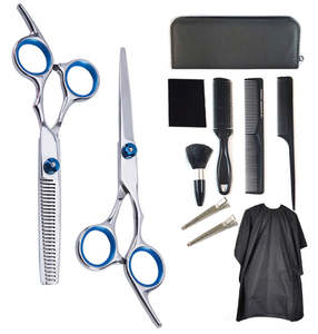 Hair Cut Set: 11 Pcs Professional Home Hair Cutting Scissors Kit