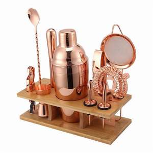 11 Pcs Premium 550ml Cocktail Shaker Set Bartender Kit-RoseGold