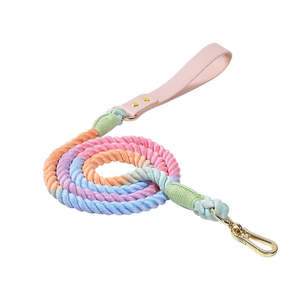 120CM Soft Braided Colourful Dog Leash-Macaron
