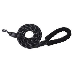 Dog Collar: Reflective Rope Dog Leash 150cm-Black