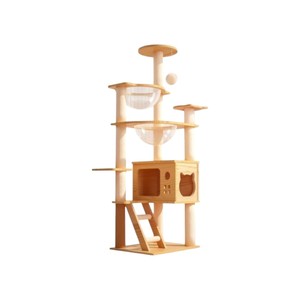Cat Tree Tower with Space Capsule 130cm