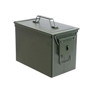 Metal Ammo Tin Case Storage Box