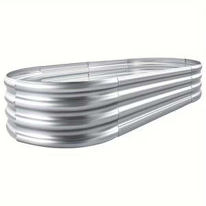 180cm Oval Galvanized Raised Garden Bed Kit