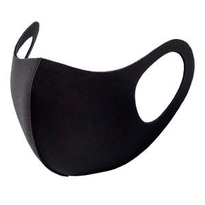 Personal Care: 2 Pack Adult Reusable Fabric Face Masks-Black