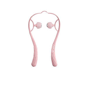 Dual Trigger Neck Shoulder Point Roller Pulse Massager-Pink
