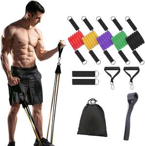 Clearance: 150lbs Exercise Training Resistance Bands Set
