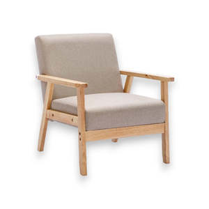 New Arrivals 1: Wood Frame Fabric Single Accent Chair