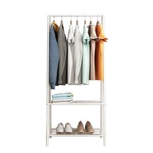 Bedroom Storage: Entryway Clothes Rack Storage with Shelf