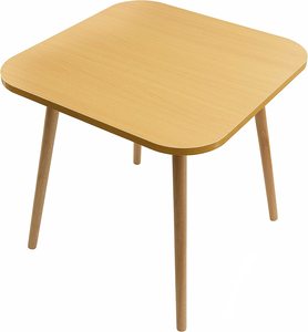 Square Coffee Table Wooden Side Table 50x50CM-Wood