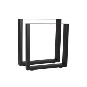 Set of 2 Steel Square Shape Table Desk Bench Legs 72cm