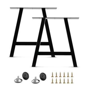 Set of 2 Steel A Shape Table Desk Bench Legs 72cm
