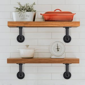 Book Wine Organiser 1: 4Pack Industrial Pipe DIY Shelf Bracket 14X21CM