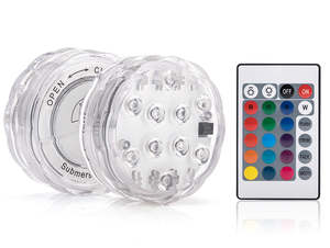 Solar Light: 13 LED 16 Color Underwater Light with Remote Control