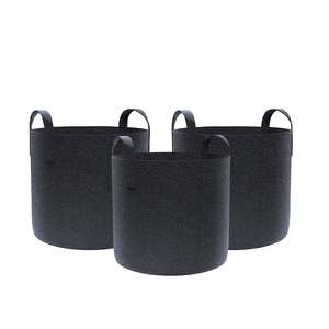 3 Pack Garden Plant Fabric Grow Bags 17L
