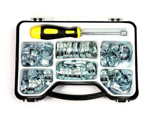 50Pcs Hose Clamp Sets with Worm Drive