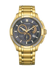 Citizen Gents Gold Analogue Watch Eco-Drive 100m