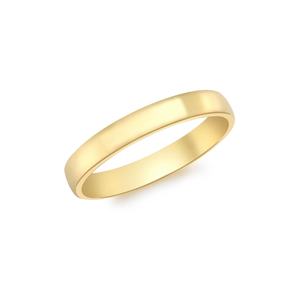 9K Gold Solid Court Ring