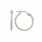 Products: 9ct WG Facet Hoops