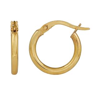 Products: 9ct Yellow Gold Tube Hoops