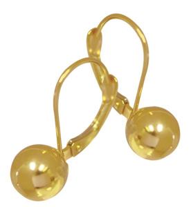 Gold Euroball Earrings