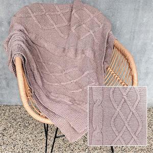 Fibra Natura: 820 Hardwick Cabled Blanket Pattern