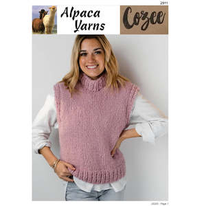 Clearance Patterns: 2915 Chunky Slipover Vest Knitting Pattern