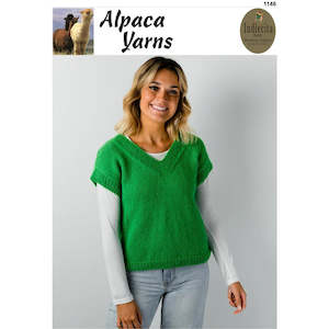 Clearance Patterns: 1146 Modern Vest 14ply Knitting Pattern