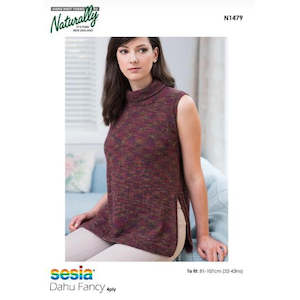 Clearance Patterns: N1479 Tunic with Side Split Pattern in 4Ply SALE