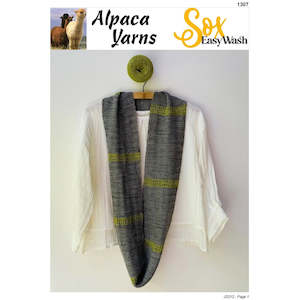 Clearance Patterns: 1307 Lace Insert Cowl 4Ply Knitting Pattern