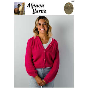 1145 Yoke Sweater or Cardigan 14ply Knitting Pattern