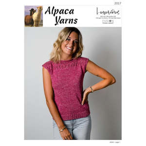 2017 Lace Yoke Top 4ply Knitting Pattern