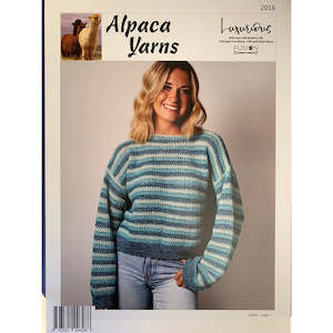 2016 Stripe Ridge Sweater 4ply Knitting Pattern