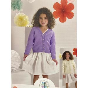 271 Two-Styles Raglan Cardigan Knitting Pattern