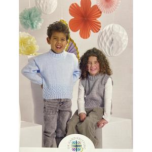 Knitting Patterns: 268 Cable Sweater and Slipover Knitting Pattern