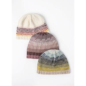 Corning Gradient Trio Hat Knitting Pattern