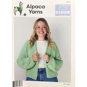 2512 Alpaca Yarns Boxy Cardigan Knitting Pattern