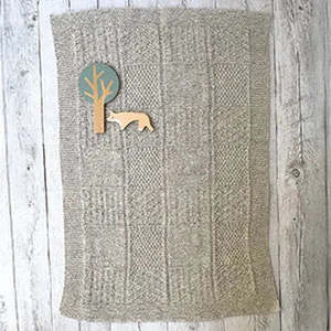 2634 Worsted Baby Texture Blanket Knitting Pattern