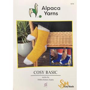 Alpaca Yarns: 5016 Cosy Basic Sox Easy Wash 4ply Knitting Pattern