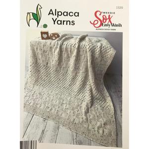Alpaca Yarns: 1320 Tweedie Sox Pram Blanket Knitting Pattern