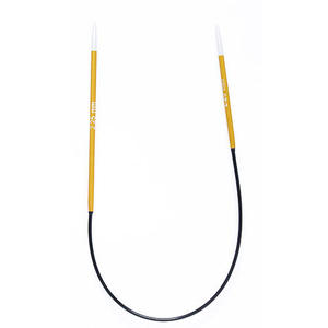 Knitpro: KnitPro Zing Fixed Asymmetrical 25cm Circular Needles