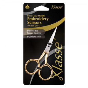 Knitting Accessories: Embroidery Scissors with Extra Large Handles 10.5cm