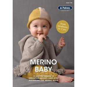Patons: 1106 Merino Baby 4Ply and 8Ply Knitting Pattern Booklet