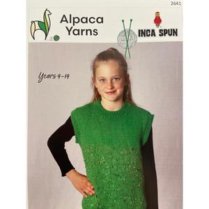 2641 Crew Neck Vest Knitting Pattern