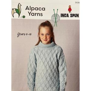 Alpaca Yarns: 2638 Diamond Sweater Knitting Pattern