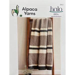 Alpaca Yarns: 3312 Colour Block Blanket Knitting Pattern