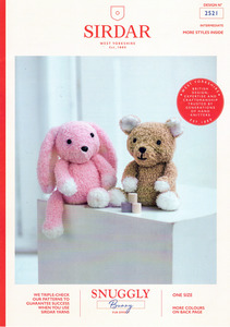 2521 Sirdar Snuggly Rabbit & Teddy Toys in 8ply