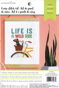 Dimensions Life is a Wild Ride counted cross-stitch Kit with 14-count aida, need&hellip;