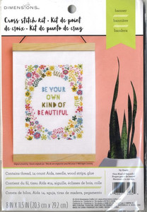 Dimensions Own Kind of Beautiful counted cross-stitch Kit with 14-count aida, ne&hellip;