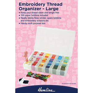 Embroidery Thread Organizer with Bobbin Cards