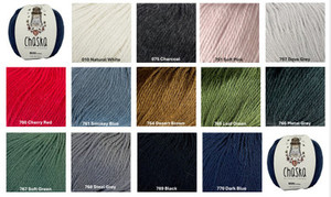 Products: Chaska Muhu - 100% Baby Alpaca - 8 ply - 50 grams / 100 metres